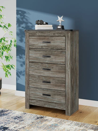 Pines Furniture Outlet - Ashley Furniture - Frandern Bedroom - Two Drawer Night Stand / Gray - B4480-92
