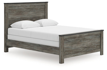 Pines Furniture Outlet - Ashley Furniture - Frandern Bedroom - Queen Panel Bed / Black/Gray - B4480B21