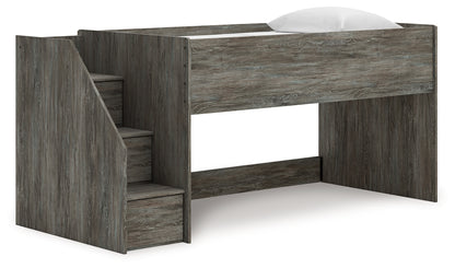 Pines Furniture Outlet - Ashley Furniture - Frandern Bedroom - Twin Loft Bed / Gray - B4480B12
