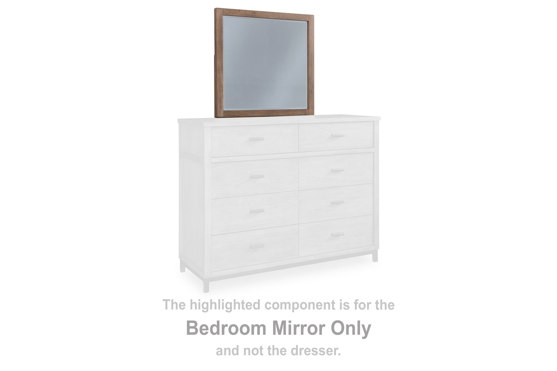 Pines Furniture Outlet - Ashley Furniture - Tomtyn Bedroom - Bedroom Mirror / Light Brown - B622-36