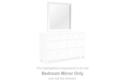 Pines Furniture Outlet - Ashley Furniture - Fortman Bedroom - Bedroom Mirror / White - B680-36