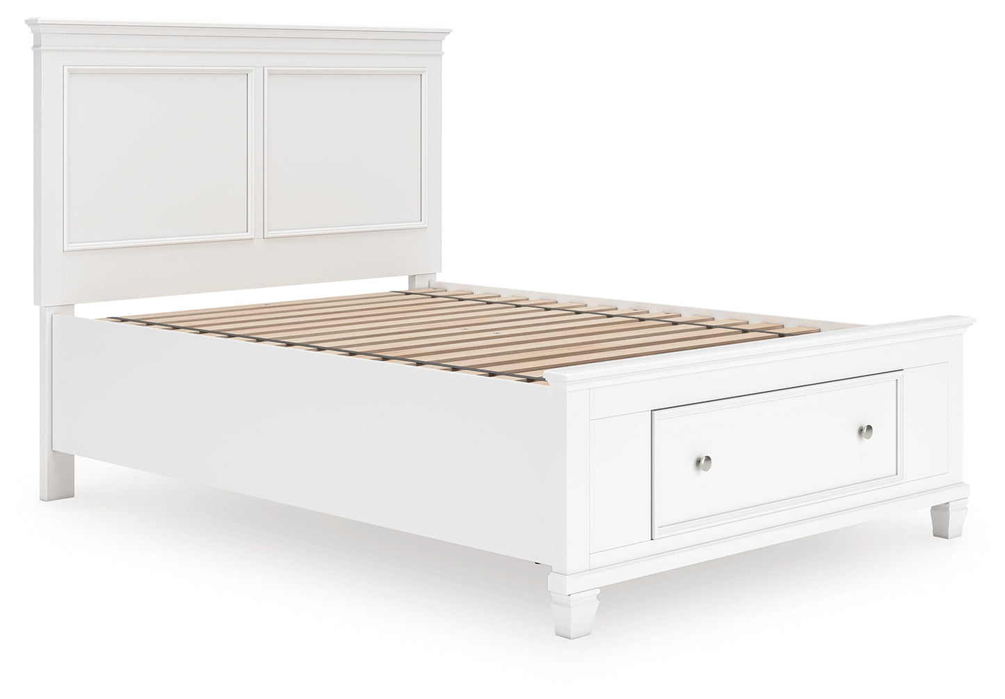 Pines Furniture Outlet - Ashley Furniture - Fortman Bedroom - Full Panel Storage Bed / White - B680B25