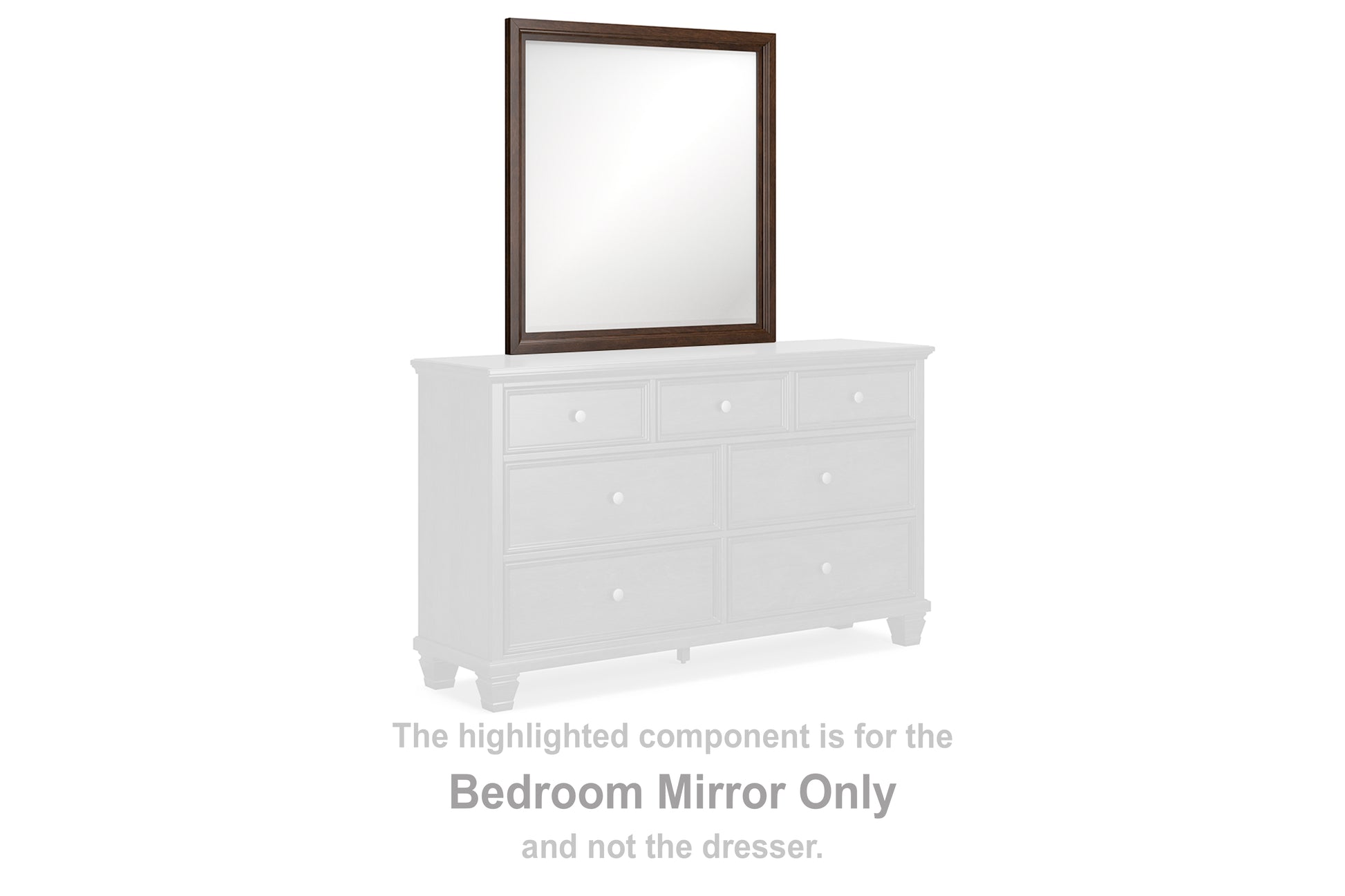 Pines Furniture Outlet - Ashley Furniture - Danabrin Bedroom - Bedroom Mirror / Brown - B685-36