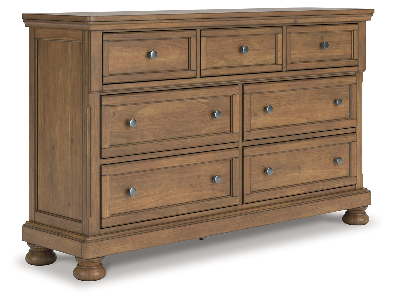 Pines Furniture Outlet - Ashley Furniture - Feddinger Bedroom - Dresser / Medium Brown - PCB779-31