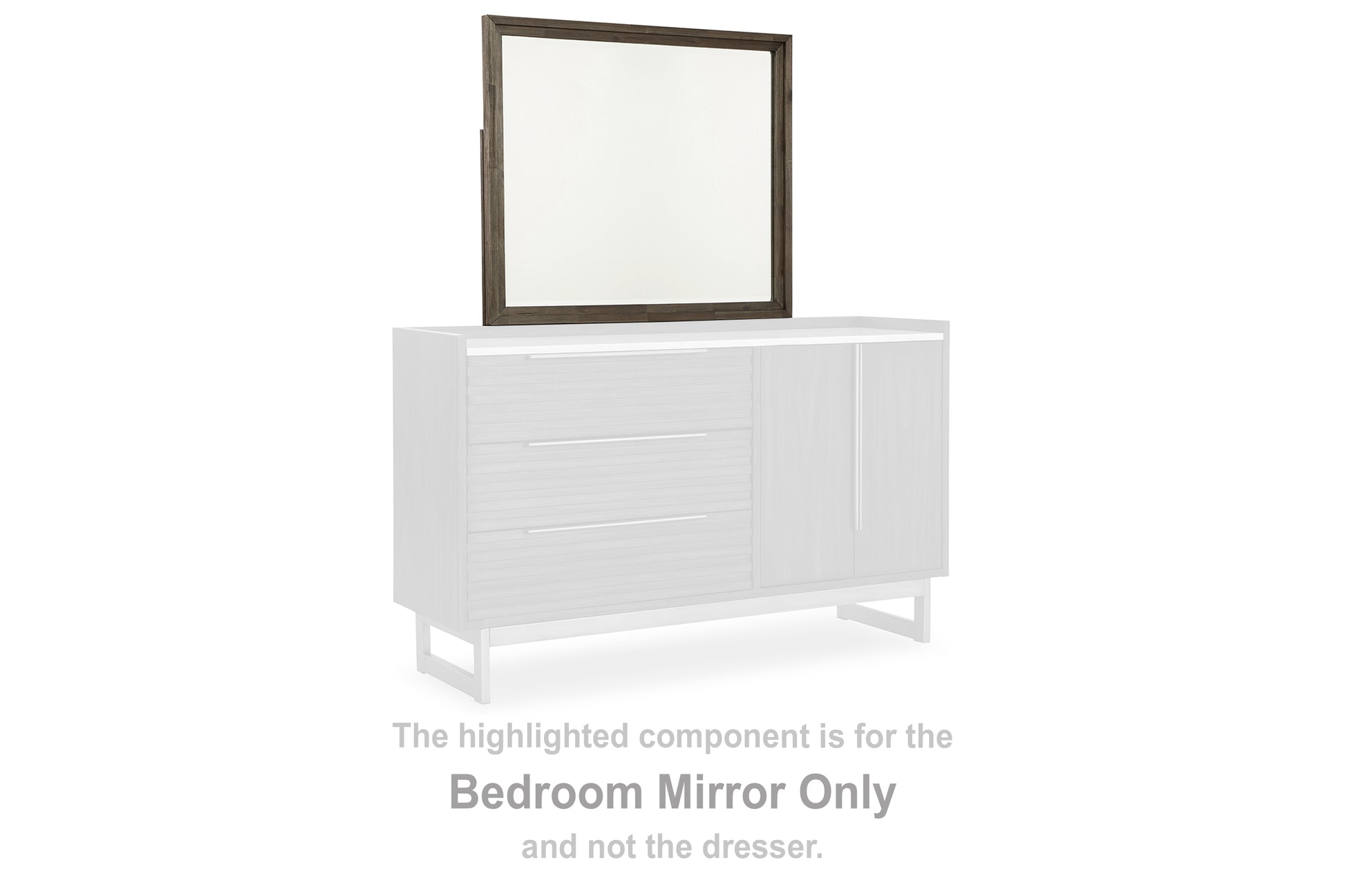 Pines Furniture Outlet - Ashley Furniture - Arkenton Bedroom - Bedroom Mirror / Grayish Brown - B786-36