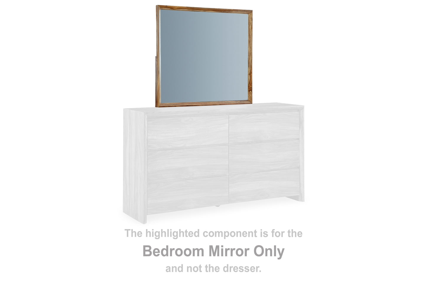 Pines Furniture Outlet - Ashley Furniture - Dressonni Bedroom - Bedroom Mirror / Brown - B790-36