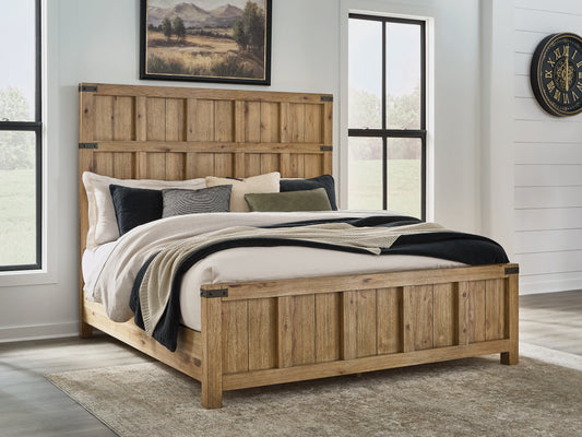 Pines Furniture Outlet - Ashley Furniture - Ridgester Bedroom - California King Panel Bed - B858B7