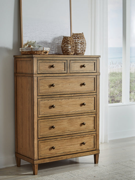 Pines Furniture Outlet - Ashley Furniture - Sharlance Bedroom - Dresser and Mirror / Brown - B895B1