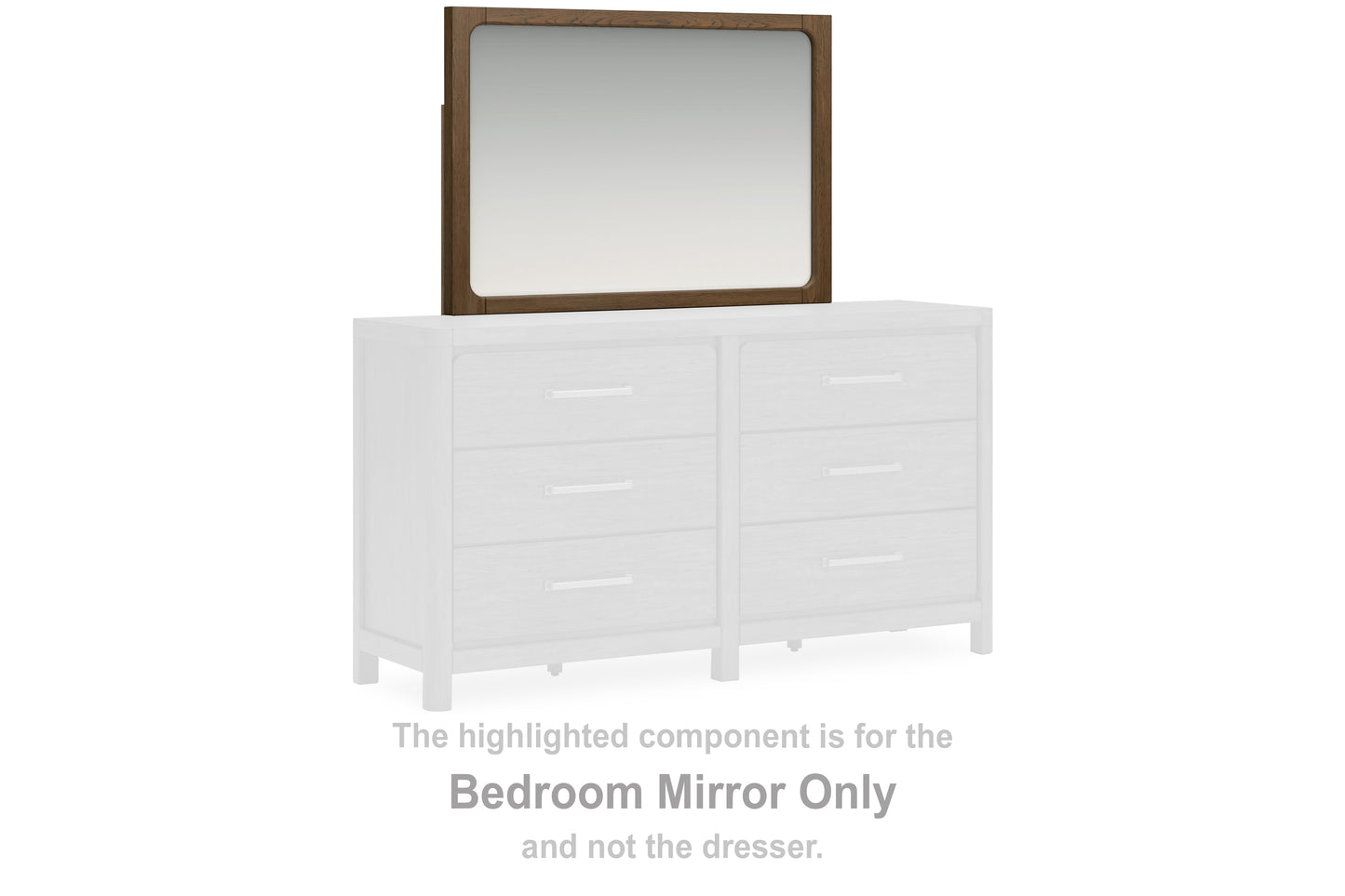 Pines Furniture Outlet - Ashley Furniture - Cabalynn Bedroom - Bedroom Mirror / Light Brown - B974-36