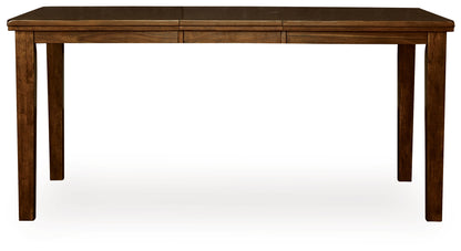 Pines Furniture Outlet - Ashley Furniture - Ralene Dining Room - DRM Counter Butterfly EXT TBL / Medium Brown - D594-32