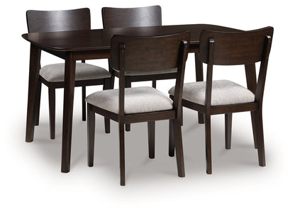 Mallenette Dining Table and 4 Chairs (Set of 5)