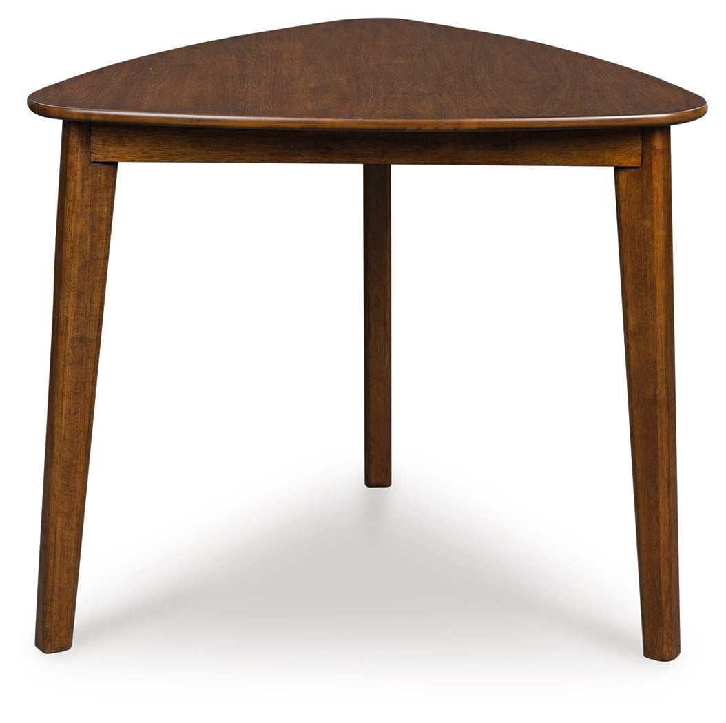 Pines Furniture Outlet - Ashley Furniture - Tameride Dining Table - Triangle Dining Room Table / Brown - PCD609-16