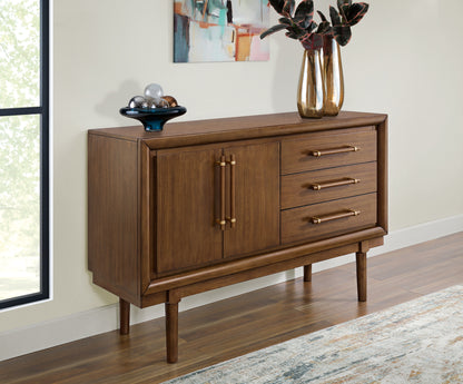 Pines Furniture Outlet - Ashley Furniture - Lyncott Dining Room - Dining Room Server / Brown - D615-60