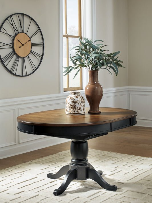 Pines Furniture Outlet - Ashley Furniture - Clorazi Dining Room - Oval DRM Butterfly EXT Table - PCD619-48