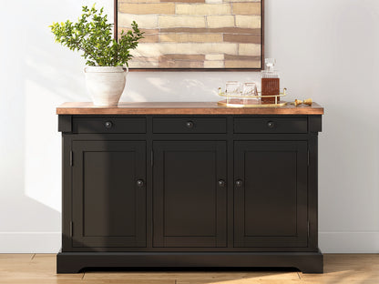 Pines Furniture Outlet - Ashley Furniture - Wildenauer Dining Room - Dining Room Buffet / Brown/Black - D634-80
