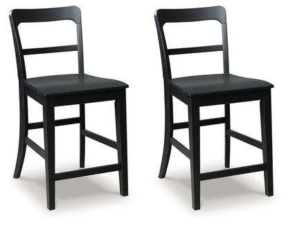 Pines Furniture Outlet - Ashley Furniture - Greddinton Counter Height Barstool (Set of 2) - Counter Height Barstool (Set of 2) / Multi - PCD824-124X2