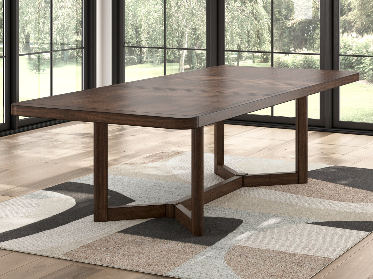 Pines Furniture Outlet - Ashley Furniture - Dilenno Dining Extension Table - RECT Dining Room EXT Table / Dark Brown - PCD857-35