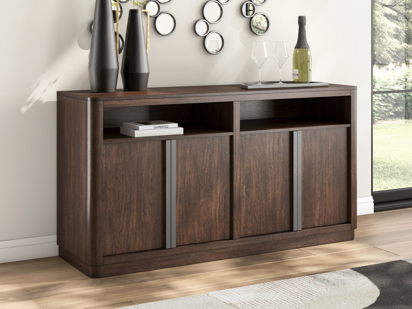 Pines Furniture Outlet - Ashley Furniture - Dilenno Dining Server - Dining Room Server / Dark Brown - PCD857-60