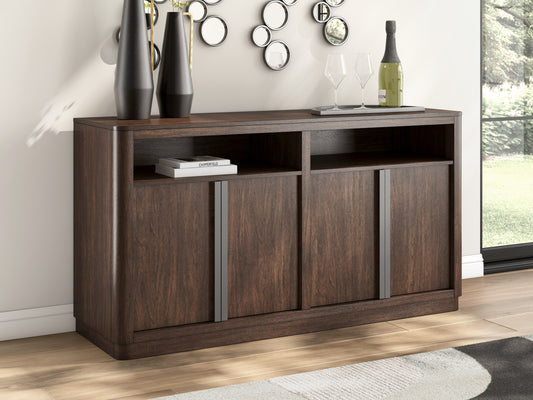 Pines Furniture Outlet - Ashley Furniture - Dilenno Dining Server - Dining Room Server / Dark Brown - PCD857-60