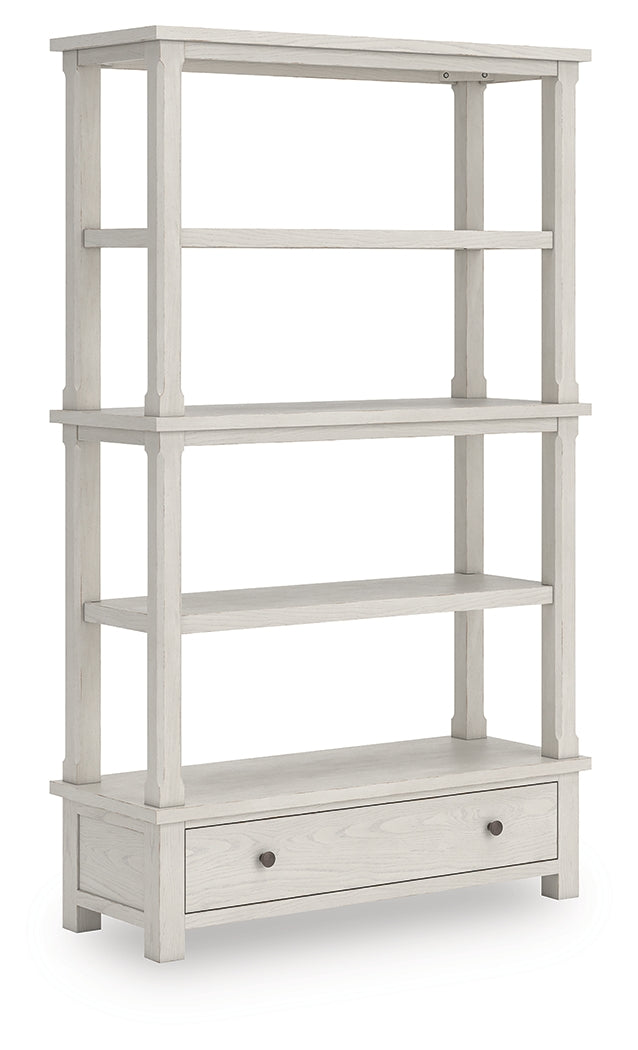 Pines Furniture Outlet - Ashley Furniture - Robbinsdale Bookcase - Bookcase / Antique White - H742-70