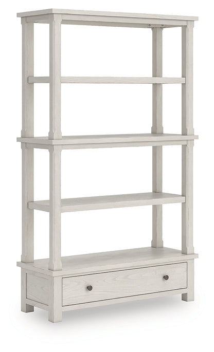 Pines Furniture Outlet - Ashley Furniture - Robbinsdale Bookcase - Bookcase / Antique White - H742-70