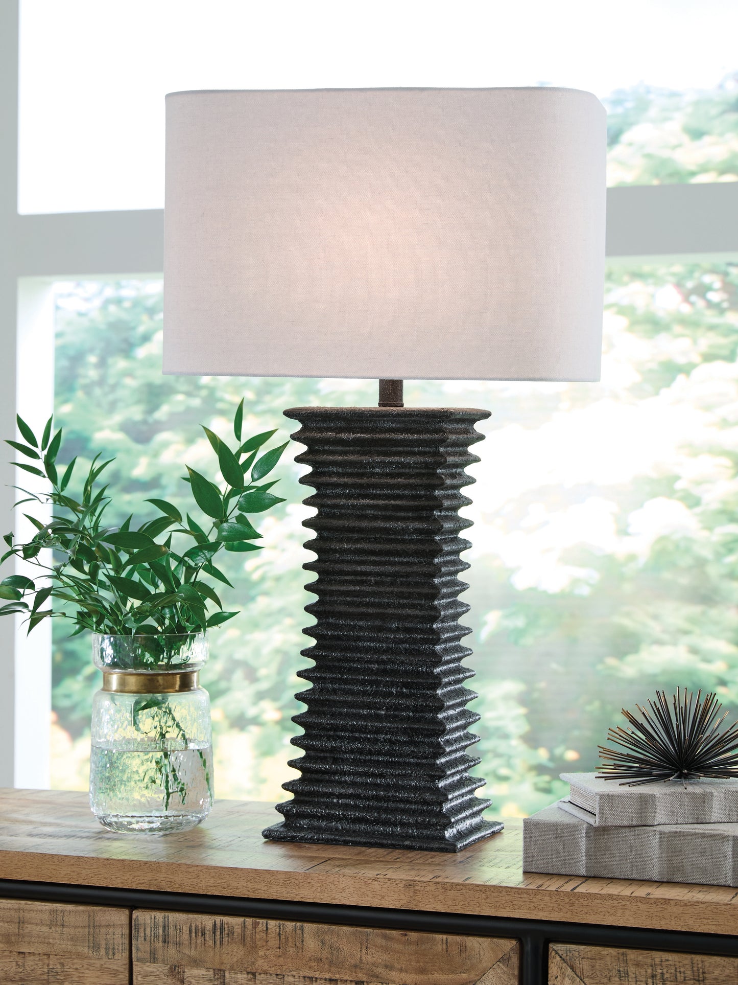 Pines Furniture Outlet - Ashley Furniture - Golzar Lighting - Poly Table Lamp (1/CN) - L236094