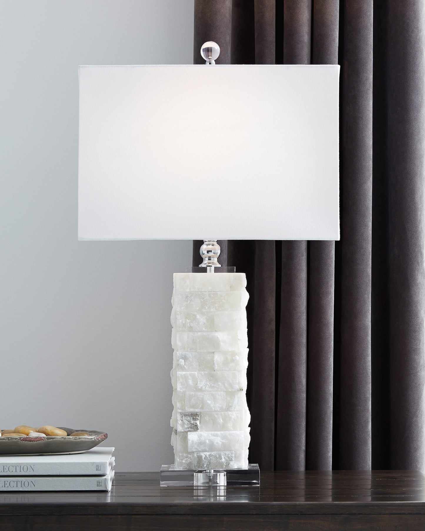 Pines Furniture Outlet - Ashley Furniture - Malise Lighting - Table Lamp (Set of 2) / White - L429014X2