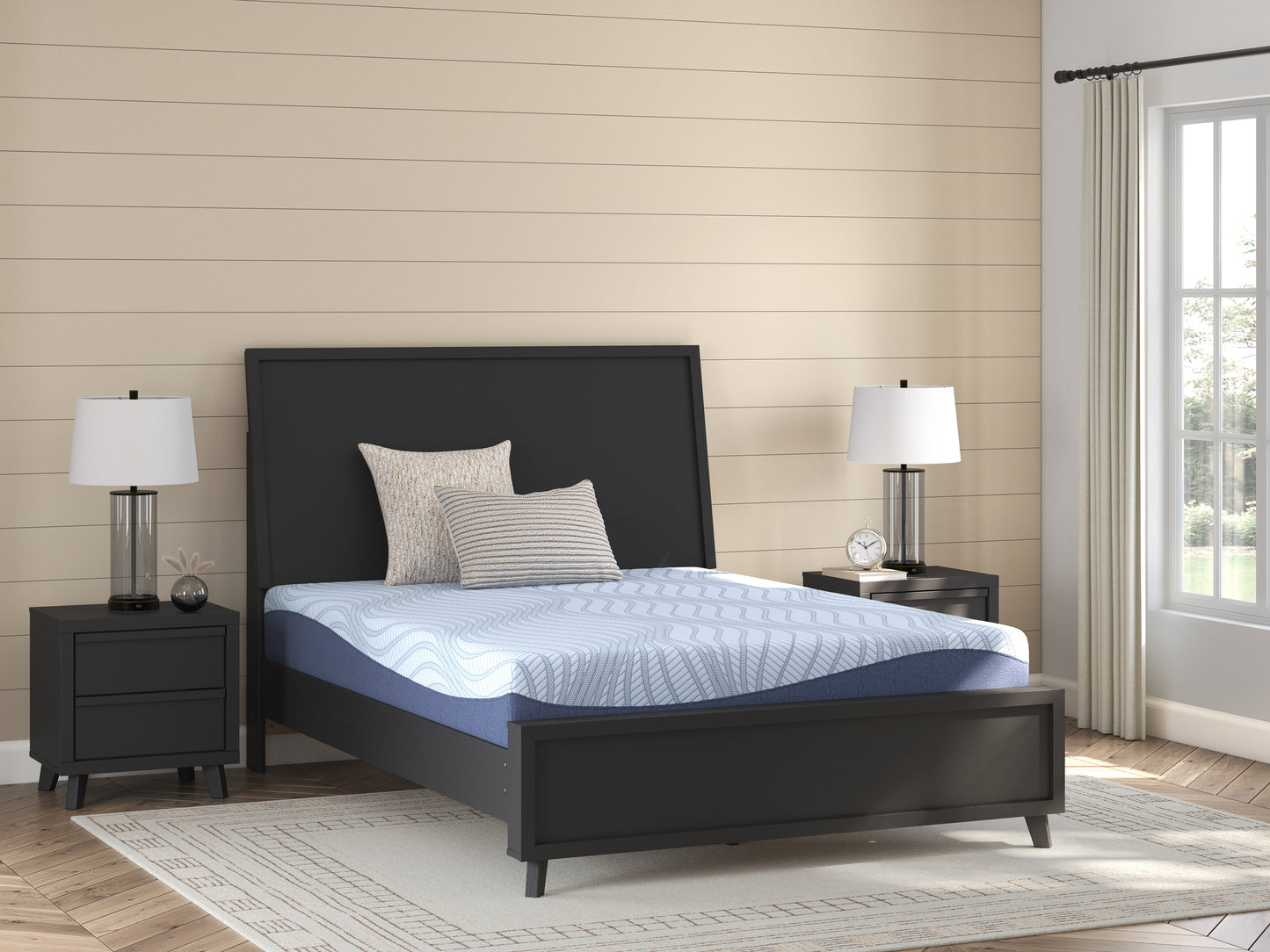 Pines Furniture Outlet - Ashley Furniture - Peak 2.0 10 Memory Foam Mattresses - King / White - M20541