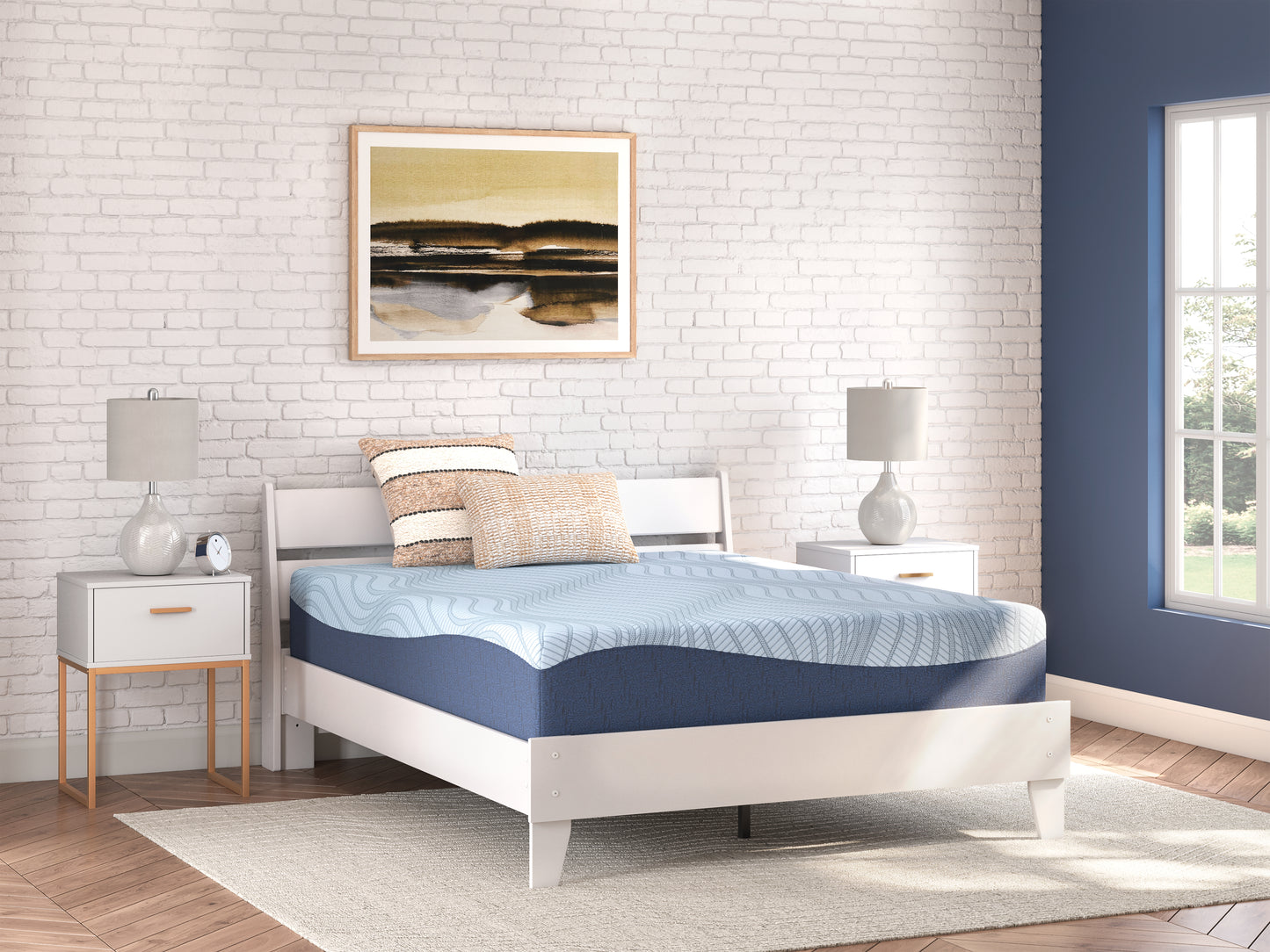 Pines Furniture Outlet - Ashley Furniture - Peak 2.0 12 Memory Foam Mattresses - Twin / White - M20611