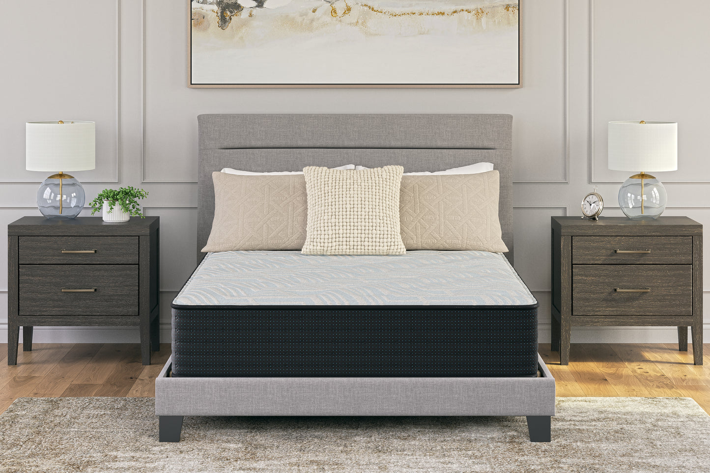 Pines Furniture Outlet - Ashley Furniture - Palisades Firm Mattresses - King / Gray/Blue - M41541