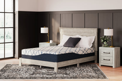 Pines Furniture Outlet - Ashley Furniture - 12 Inch Chime Elite 2.0 Mattresses - California King / White/Blue - M42651
