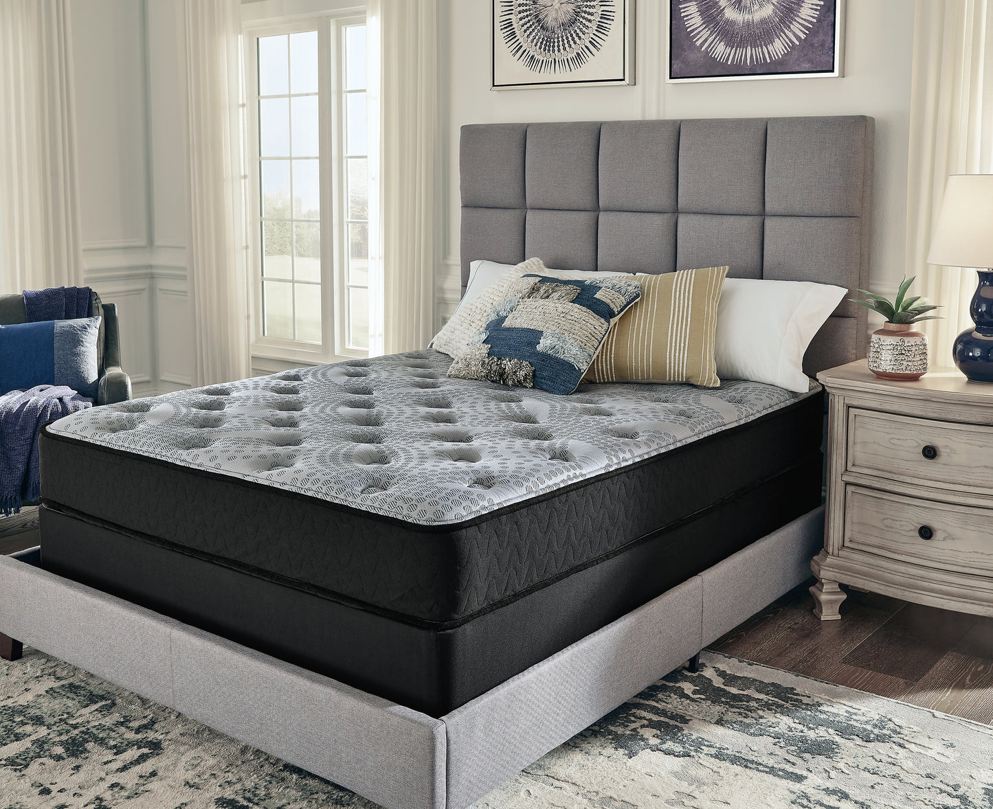 Pines Furniture Outlet - Ashley Furniture - Comfort Plus Mattresses - Full / Gray - M50921