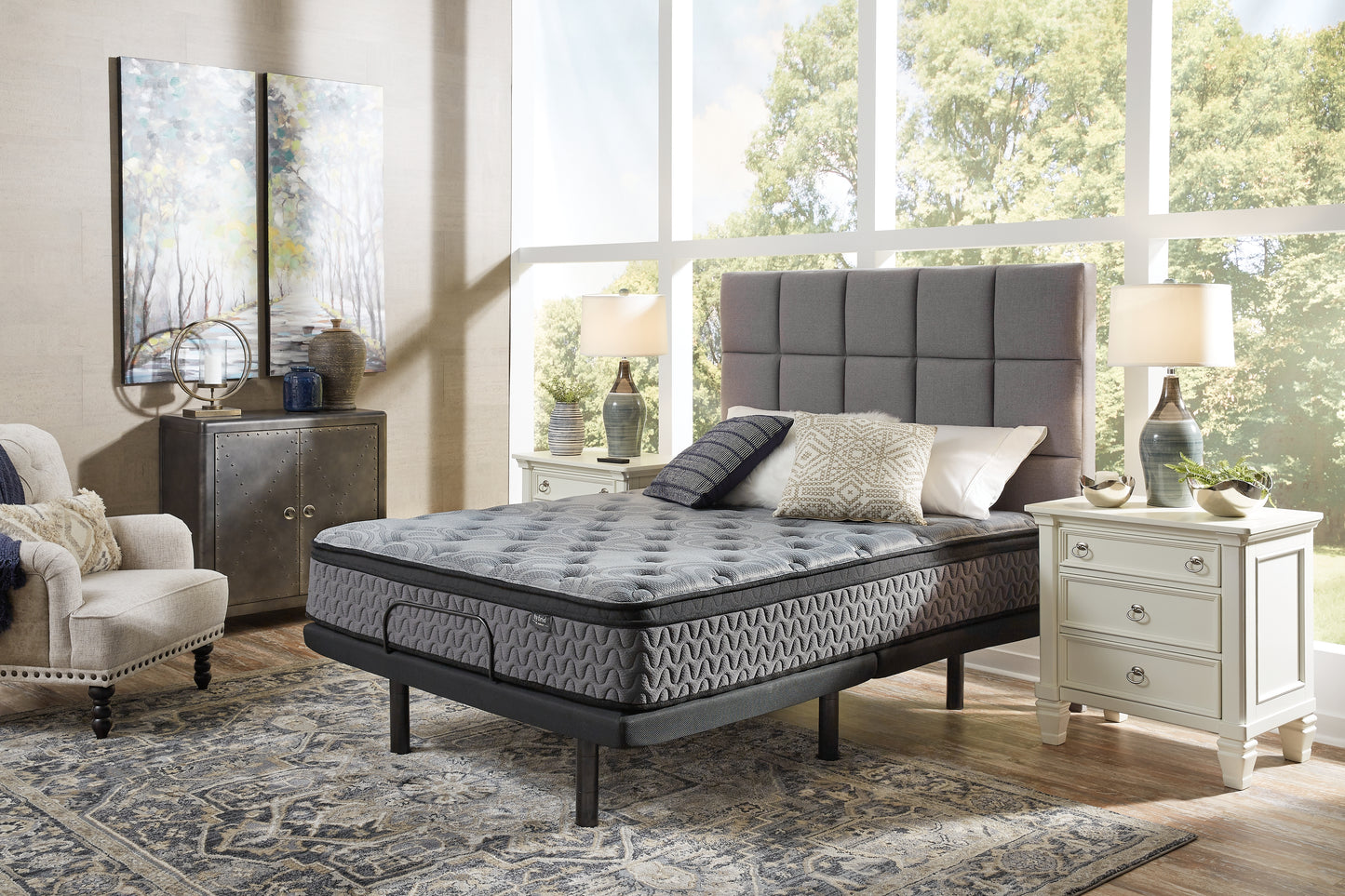 Pines Furniture Outlet - Ashley Furniture - Augusta2 Mattresses - King / Gray - M52541