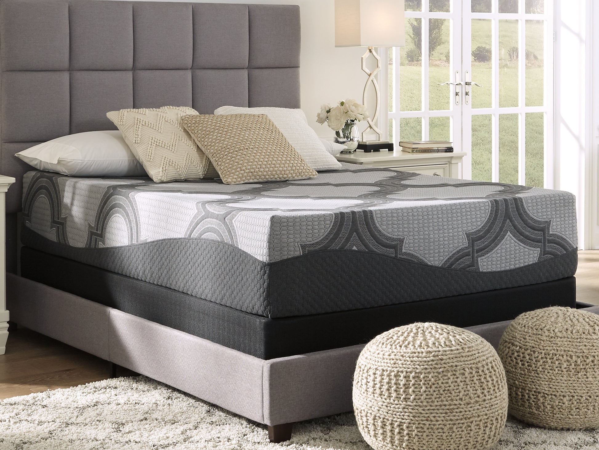 Pines Furniture Outlet - Ashley Furniture - 1100 Series Mattresses - Twin XL / Gray - M52671