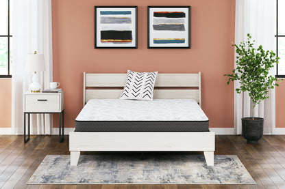 Pines Furniture Outlet - Ashley Furniture - 8 Inch Bonnell Hybrid Mattresses - Queen / White - M58731