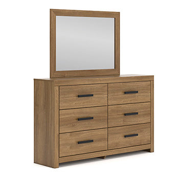 Pines Furniture Outlet - Ashley Furniture - Broachmyn Bedroom - Bedroom Mirror / Auburn - PCB1116-36