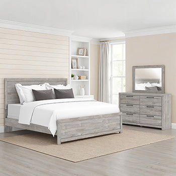 Pines Furniture Outlet - Ashley Furniture - Broachmyn Bedroom - Bedroom Mirror / Gray - PCB1120-36