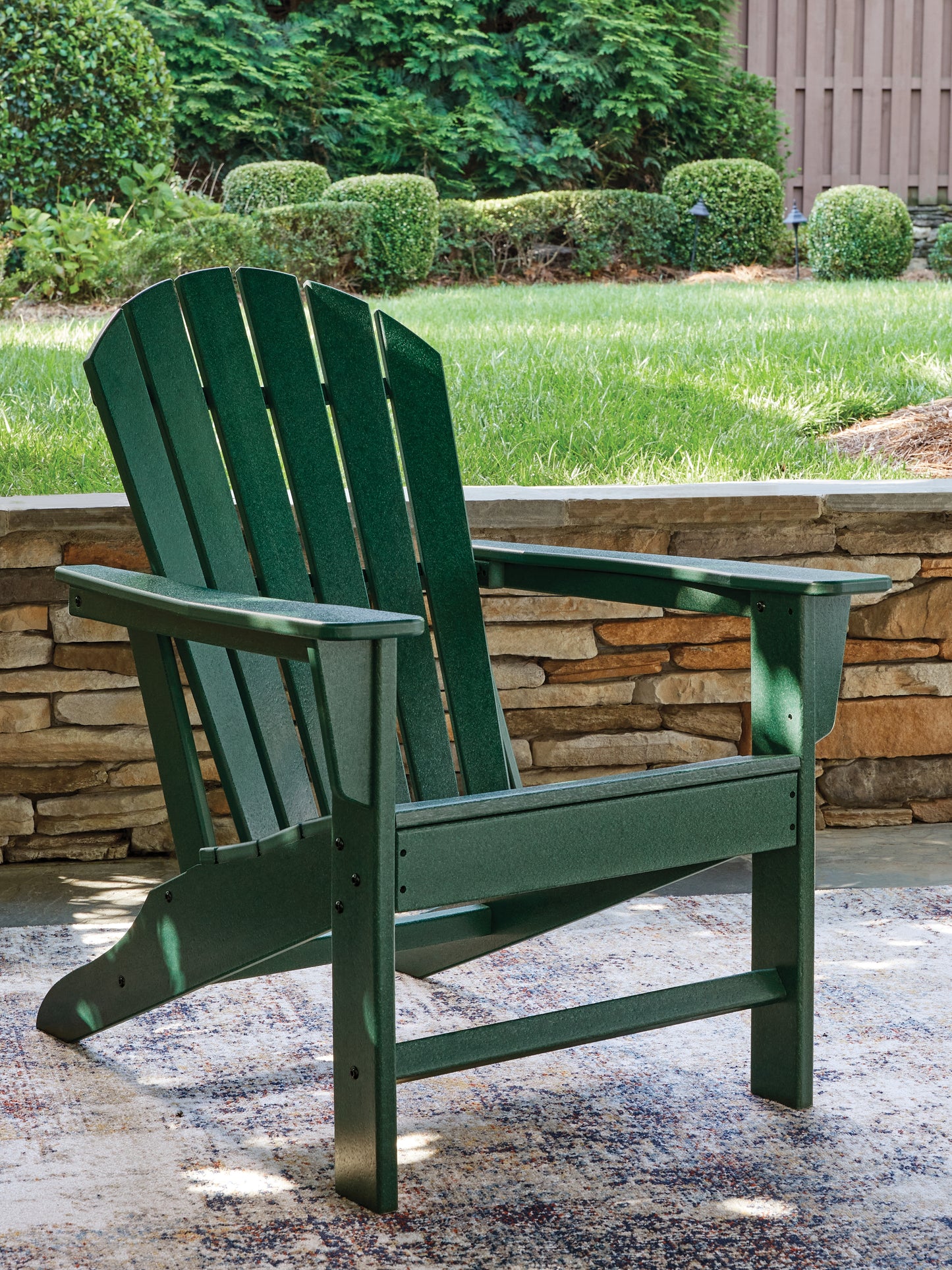 Pines Furniture Outlet - Ashley Furniture - Sundown Shores Outdoor - Adirondack Chair / Green - PCP007-898