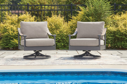 Pines Furniture Outlet - Ashley Furniture - Ocean Beach Outdoor - Swivel Lounge w/ Cushion - PCP510-821