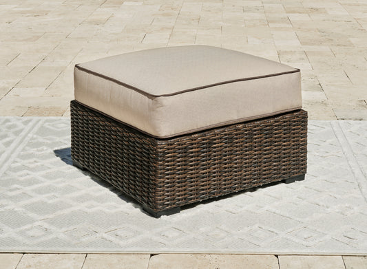 Pines Furniture Outlet - Ashley Furniture - Coastline Bay Outdoor - Sofa with Cushion / Brown - P784-838