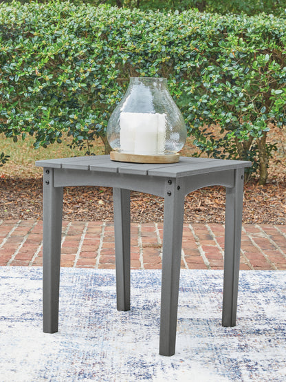 Pines Furniture Outlet - Ashley Furniture - Cove Beach Outdoor - Square End Table / Gray - PCP803-702