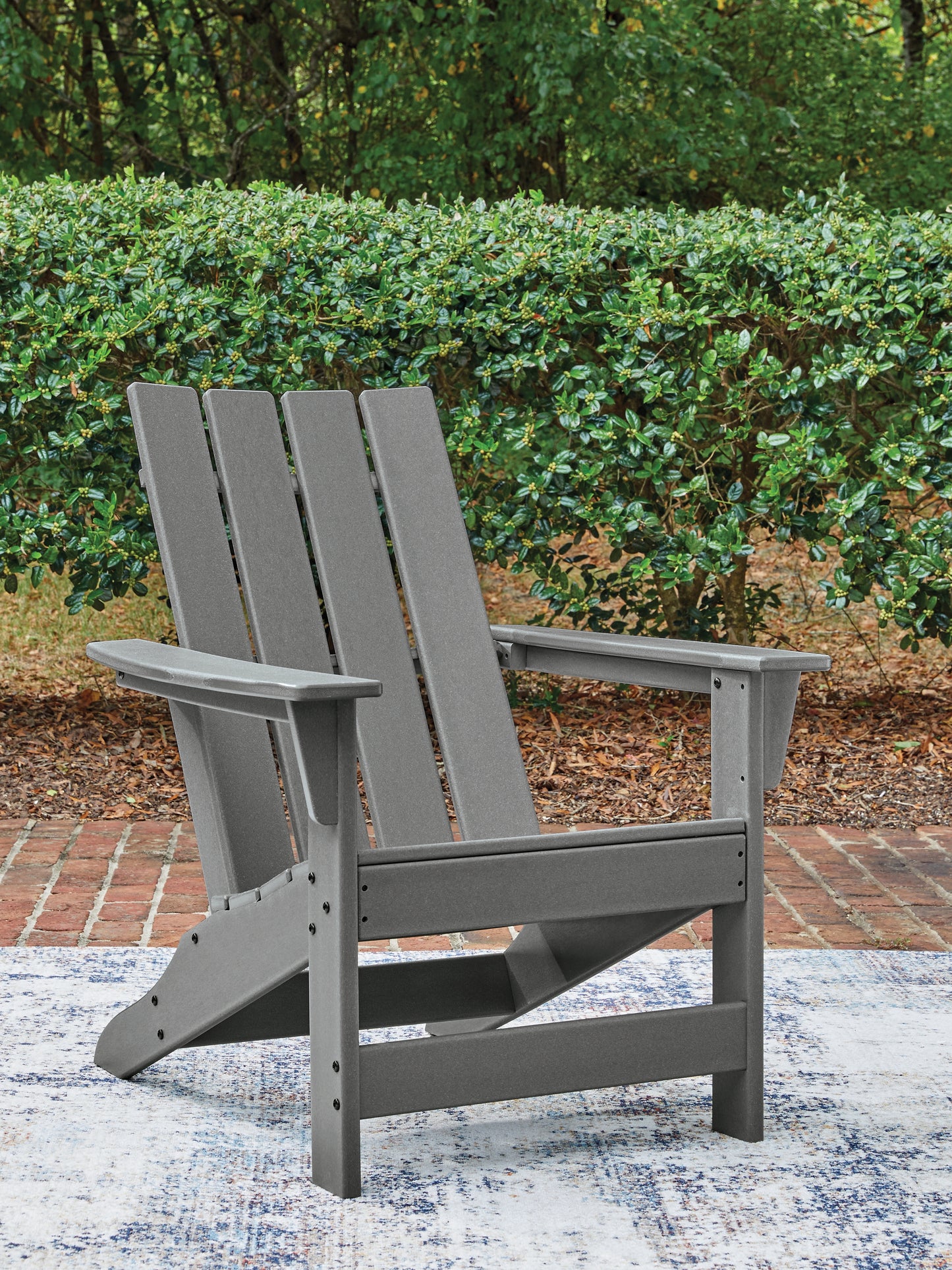Pines Furniture Outlet - Ashley Furniture - Cove Beach Outdoor - Adirondack Chair / Gray - PCP803-898