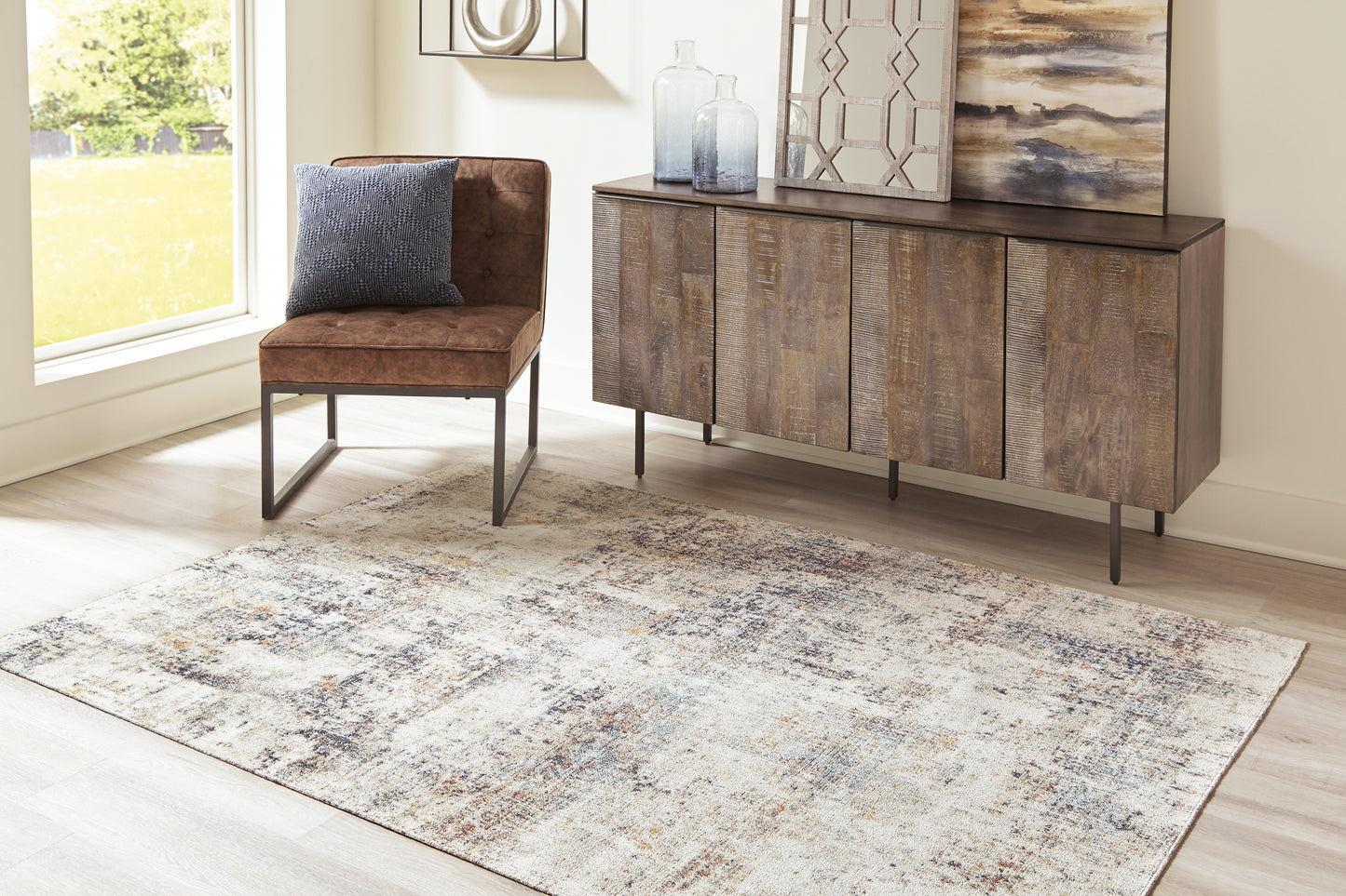 Pines Furniture Outlet - Ashley Furniture - Jerelyn Rug - 7'10" x 10' Rug / Multi - R405041