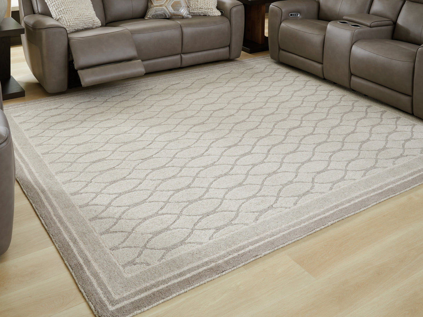 Pines Furniture Outlet - Ashley Furniture - Wimney Rug - Large Rug / Gray - R407281