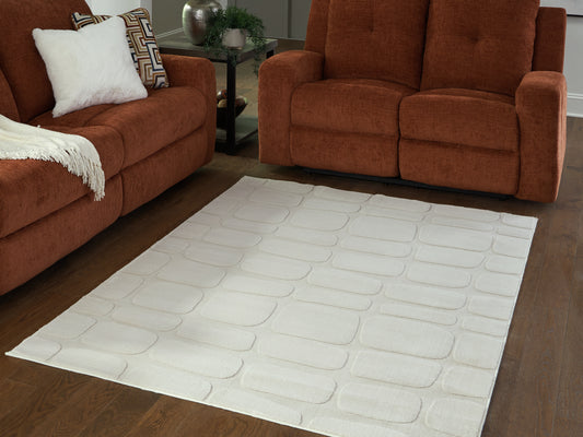 Pines Furniture Outlet - Ashley Furniture - Malvinsboro Rug - Washable 8' x 10' Area Rug / Sandstone - R407441