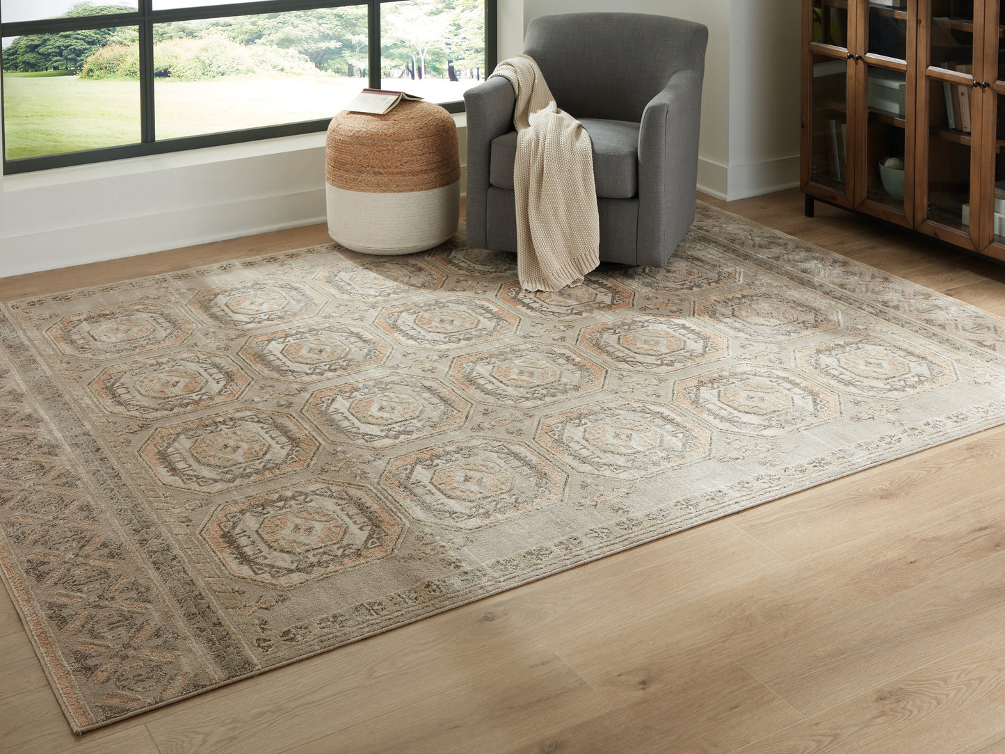 Pines Furniture Outlet - Ashley Furniture - Bachby Rug - 7'10" x 10' Area Rug / Multi - R407681