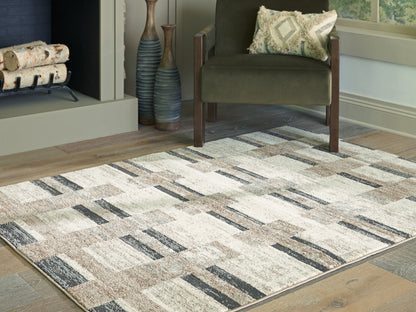 Pines Furniture Outlet - Ashley Furniture - Alstone Rug - 5'3" x 7' Area Rug / Multi - R407732
