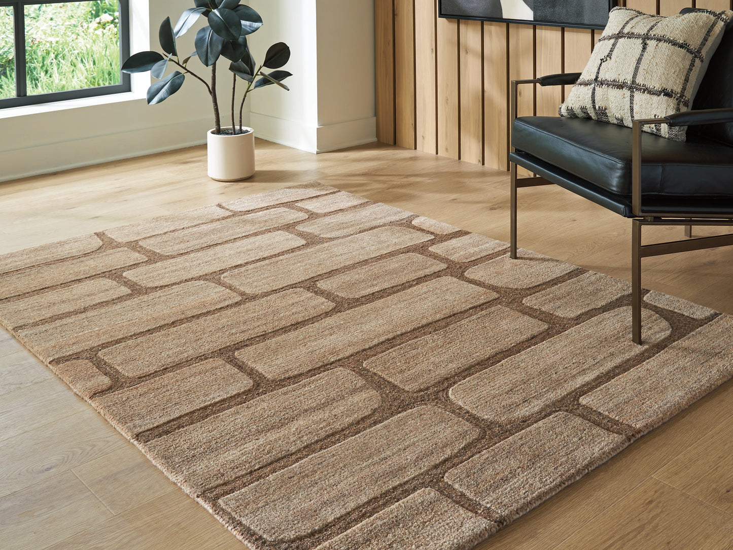 Pines Furniture Outlet - Ashley Furniture - Orest Rug - Medium Rug / Brown - R407982