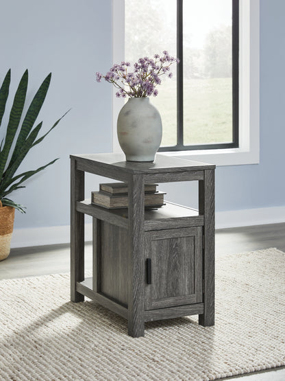 Pines Furniture Outlet - Ashley Furniture - Fendenmore Chairside End Table - Chair Side End Table / Brown/Gray - T190-317