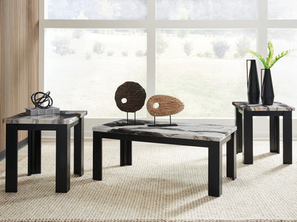 Pines Furniture Outlet - Ashley Furniture - Jazmore Table (Set of 3) - Occasional Table Set (3/CN) / Dark Brown - T255-13